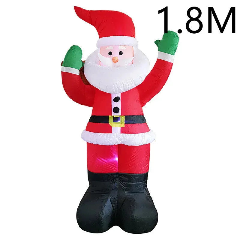 Christmas LED Lights Glowing Santa Tree Snowman Inflatable Doll Outdoor Yard Garden Decor - Bellarte Enchanté Christmas LED Lights Glowing Santa Tree Snowman Inflatable Doll Outdoor Yard Garden Decor